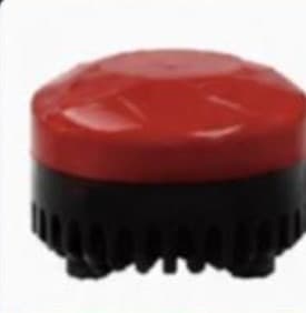 Red sound and light alarm unit