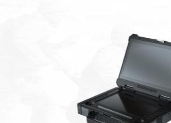 Rugged, sunlight-readable ground control station in a case